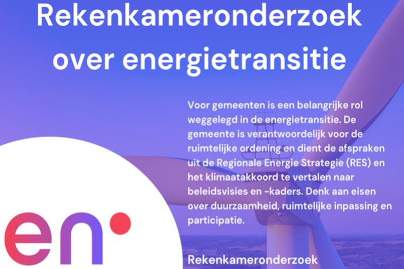 Rekenkameronderzoek over energietransitie 